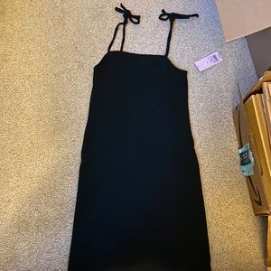 Black Dress with tie sleeves